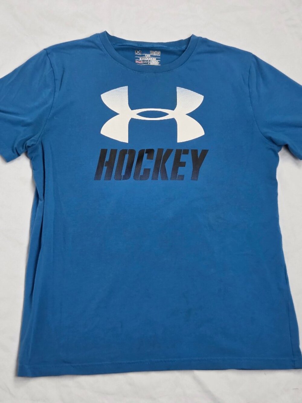 Under Armour Boys Hockey Short Sleeve Shirt Size L